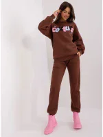 Komplet EM KMPL model 18955265 ciemny brązowy - FPrice Komplet EM KMPL model 18955265 ciemny brązowy - FPrice