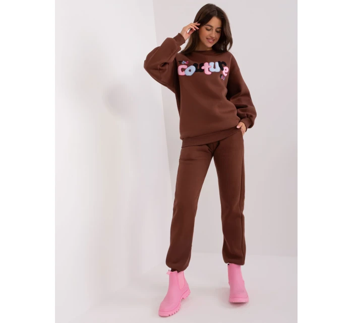 Komplet EM KMPL model 18955265 ciemny brązowy - FPrice Komplet EM KMPL model 18955265 ciemny brązowy - FPrice