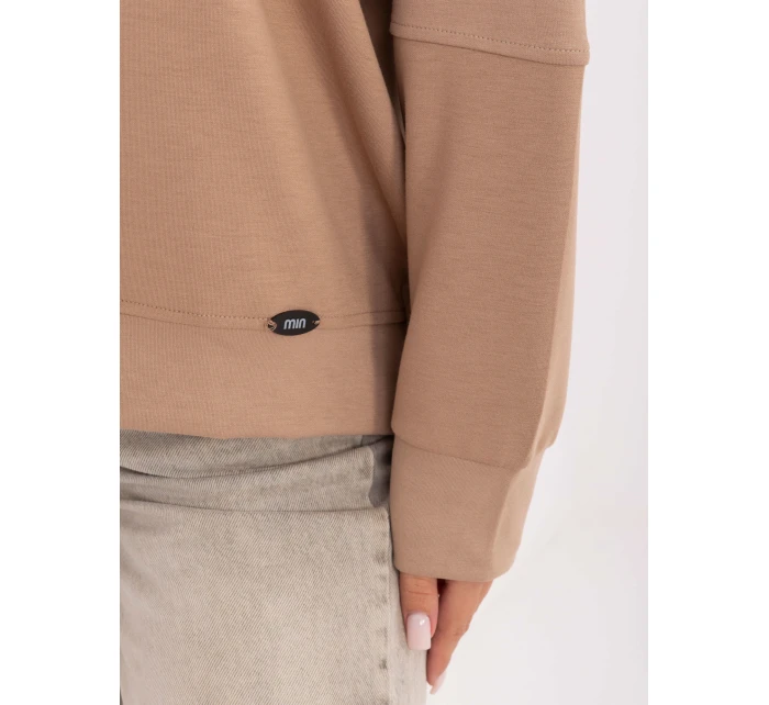 Bluzka RV BZ model 21406696 ciemny bezowy - FPrice Bluzka RV BZ model 21406696 ciemny bezowy - FPrice