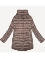 Hnědá dámská prošívaná bunda se stojáčkem model 21013143 - MINORITY