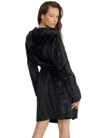 Dámský župan model 20850518 Glossy black - Henderson Dámský župan model 20850518 Glossy black - Henderson