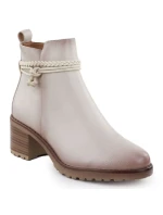 Dámské béžové zateplené boty na klínku Potocki Z25-SZ12690 Dámské béžové zateplené boty na klínku Potocki Z25-SZ12690