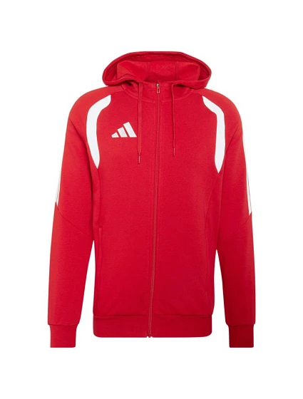 Pánská mikina Tiro 26 League Sweat Full Zip Hoodie červená model 22061251 pánské oblečení - ADIDAS