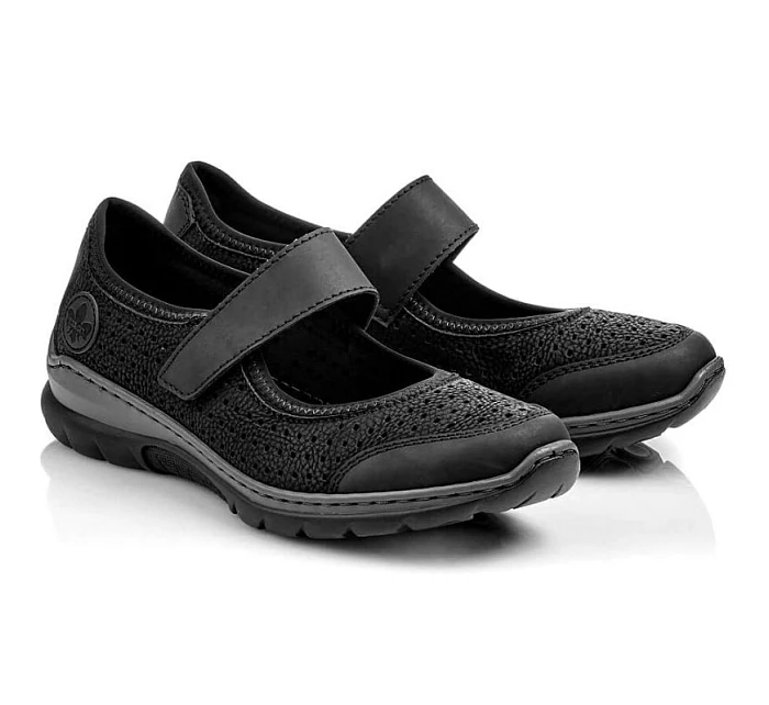 Pohodlná polobotka W černá model 22050507 - Rieker Pohodlná polobotka W černá model 22050507 - Rieker