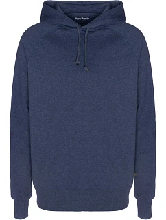 Pure Waste HDUB Unisex mikina s kapucí 74.HDUB navy melange