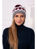Dámská čepice Laila tmavě model 18751313 - K-Fashion Dámská čepice Laila tmavě model 18751313 - K-Fashion