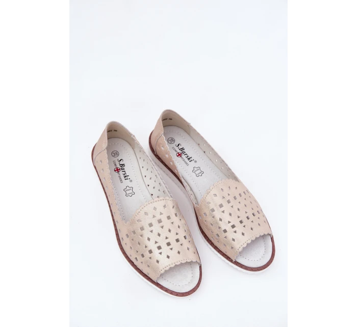 Kožené Baletky S   Béžové model 21691635 - S.Barski
