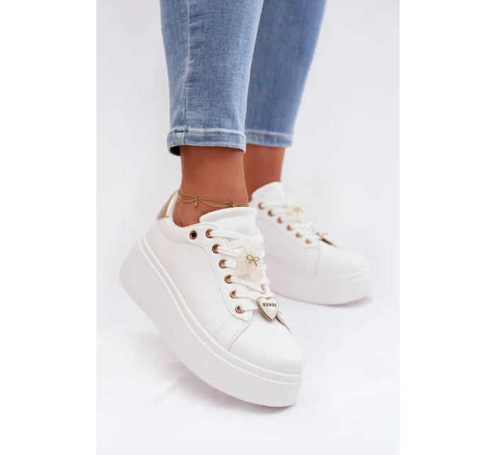 Dámské tenisky na platformě s  Srdce model 21997747 - Boto