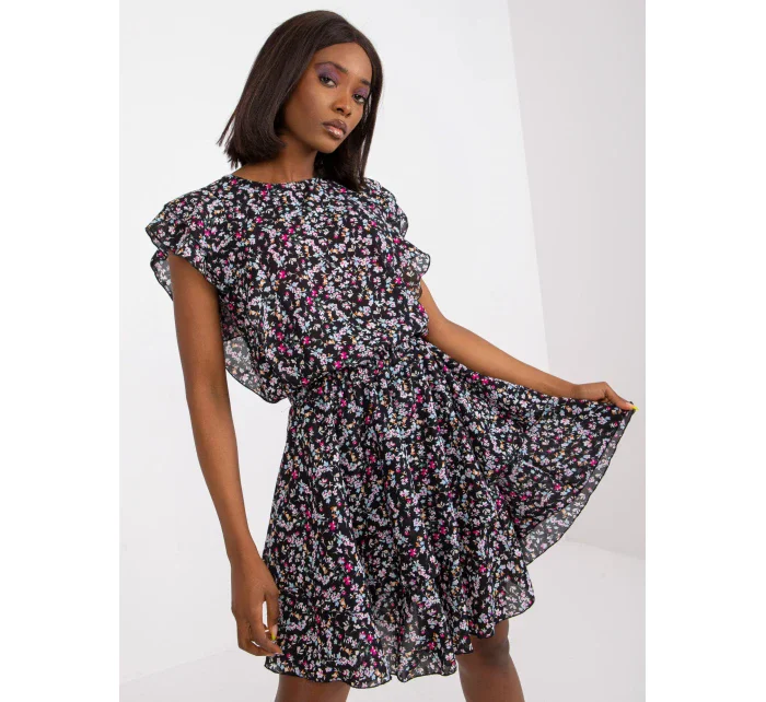 Šaty CHA SK 3003 1.37 černá a růžová