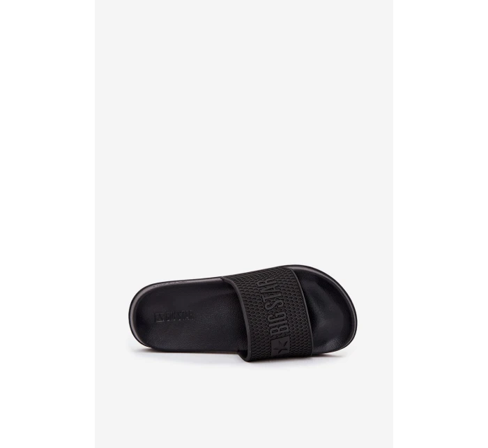 Pánské pantofle na pěnové podešvi Big Star – černé Pánské pantofle na pěnové podešvi Big Star – černé