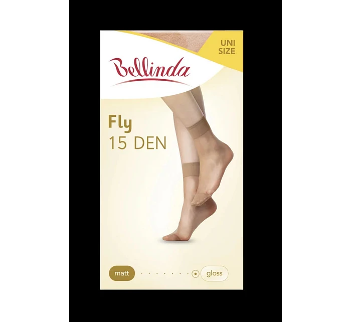Dámské model 21124954 ponožky FLY SOCKS 15 DEN Almond - Bellinda