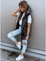 Dámská prošívaná vesta PAVON černá FashionStreet TY2592