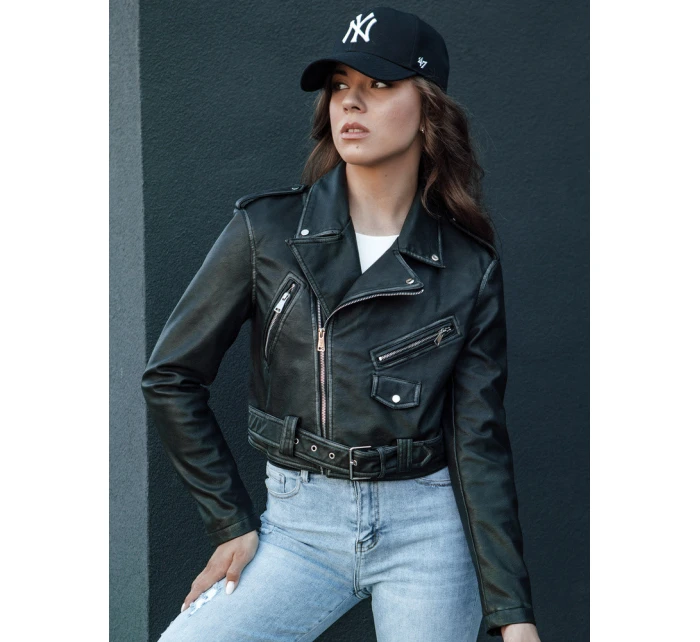 dámská kožená bunda ramones black Dstreet model 21979426 - FashionStreet