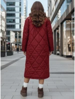 Dámská zimní bunda WARMISSA prošívaná vínová FashionStreet TY4918z