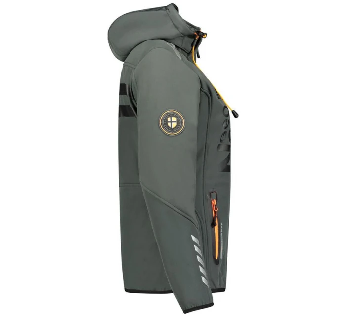 Geographical Norway Reine Ass A EO DB 007 W WU8184F/GNO-Tmavě šedá / oranžová softshellová bunda