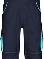 Daiber JN 848 (62) Pracovní kalhoty s laclem - Color 02.848X navy/turquoise