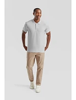Fruit of the Loom Heavy 65/35 Pique Polo Piqué polo z těžké bavlny 16.3204 heather grey Fruit of the Loom Heavy 65/35 Pique Polo Piqué polo z těžké bavlny 16.3204 heather grey