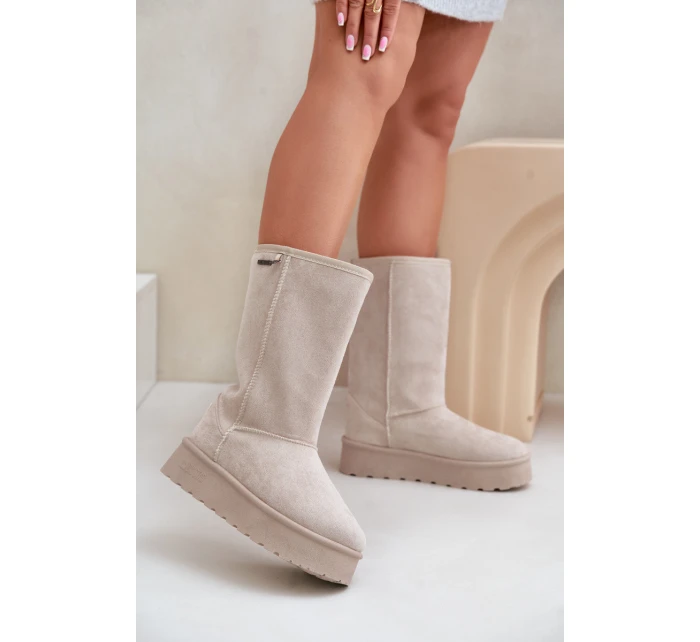 Vysoké Sněhule Na Platformě Big Star model 21679168 Světle Béžové - Big Star Shoes