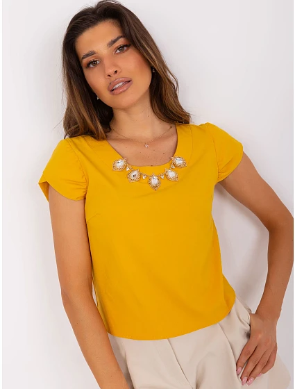 Bluzka LK BZ  ciemny żółty model 18694275 - FPrice