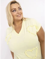 Bluzka RV BZ model 21072724 jasny żółty - FPrice Bluzka RV BZ model 21072724 jasny żółty - FPrice