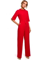 M463 Kombinéza se stojáčkem - červená
