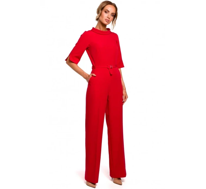 M463 Kombinéza se stojáčkem - červená