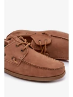 Pánské kožené mokasíny Big Star – Camel