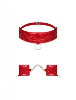 Pikantní sada Hunteria cuffs & choker - Obsessive