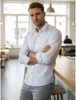 Koszula męska slim fit  biała model 22007707 - FashionStreet