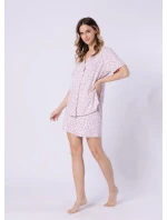 Leveza 1709 Samanta pyžamo kr/r S-XL na zip