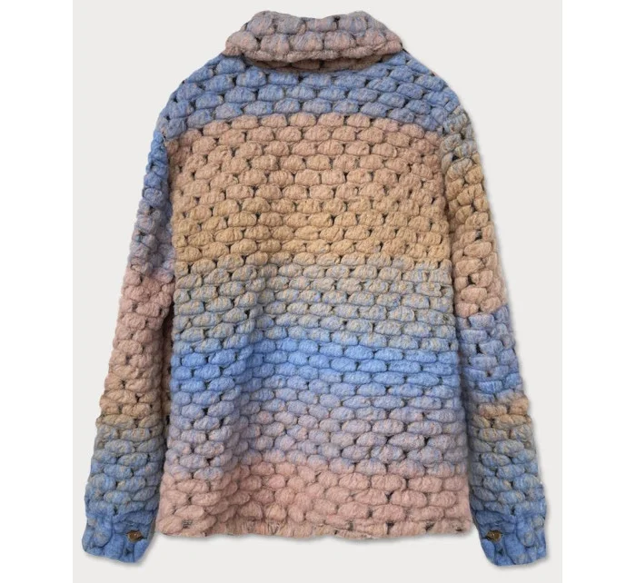 Světle dámská košilová bunda s límcem model 16148658 - MADE IN ITALY