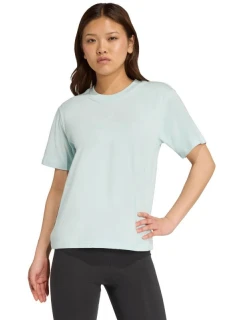 Dámské bavlněné tričko Essentials Small Logo světle modrá model 21342868 - ADIDAS