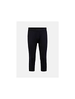 Teplé kalhoty PEAK PERFORMANCE Magic 3/4 Long Johns Wool-blend Baselayer pro muže, černé