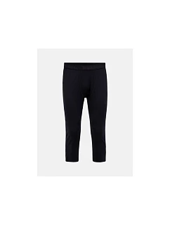 Teplé kalhoty PEAK PERFORMANCE Magic 3/4 Long Johns Wool-blend Baselayer pro muže, černé