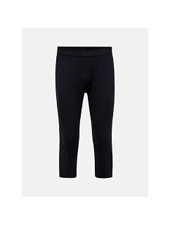Teplé kalhoty PEAK PERFORMANCE Magic 3/4 Long Johns Wool-blend Baselayer pro muže, černé