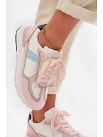 Dámské tenisky z eko kůže růžové model 22039836 - Boto