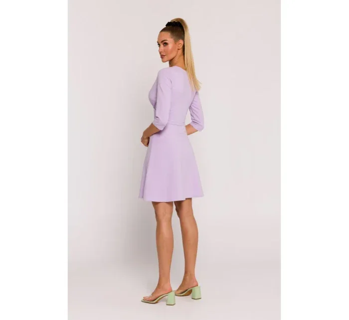 model 19660872 Přiléhavé mini šaty fialové - Moe