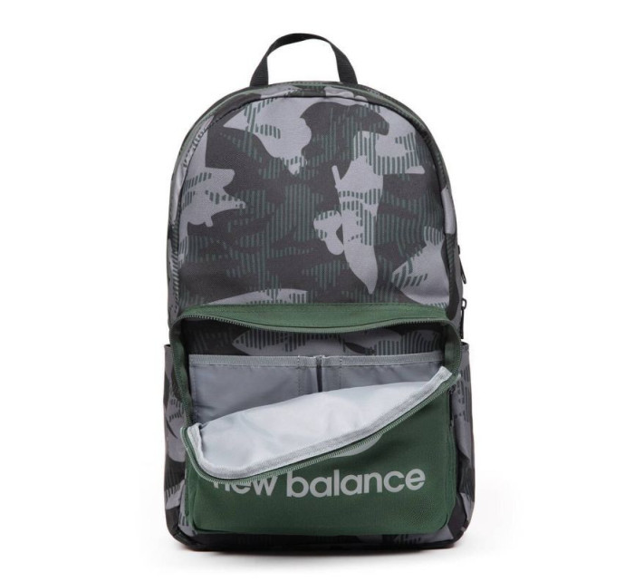Dětský junior batoh LAB23010MTN Zelená / šedá s potiskem - New Balance