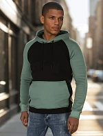 Pánská základní mikina s kapucí černá FashionStreet BX5896