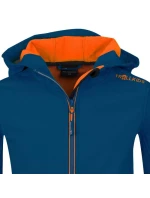 Trollkids Dětská softshellová bunda Trollfjord Jacket s kapucí modrá (161-142)