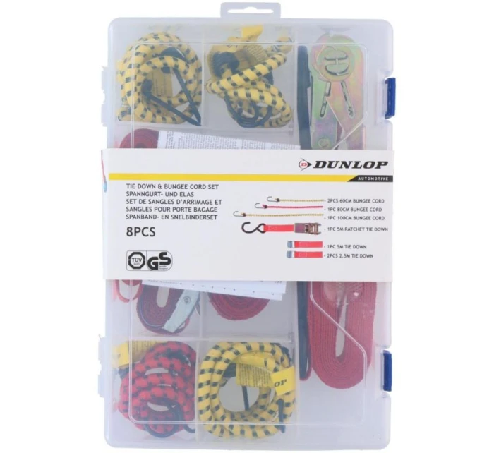 GUMOVÉ POPRUHY PRO ZAJIŠTĚNÍ ZAVAZADEL HÁČKY 8KS DUNLOP BOX GUMOVÉ POPRUHY PRO ZAJIŠTĚNÍ ZAVAZADEL HÁČKY 8KS DUNLOP BOX