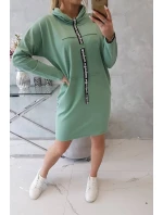 Šaty s kravatou tmavě mátové Šaty s kravatou tmavě mátové