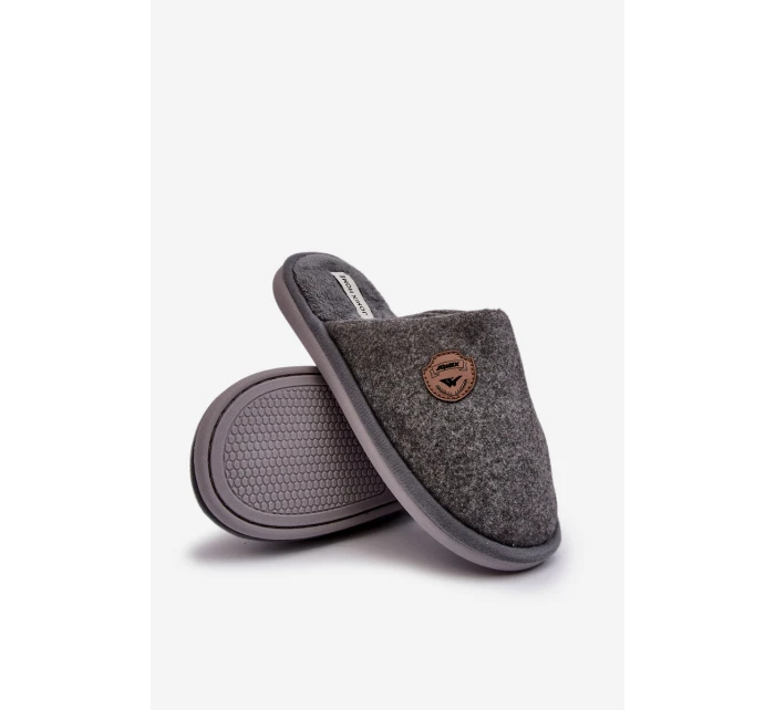 Mužské klasické pantofle šedé model 21641313 - Boto