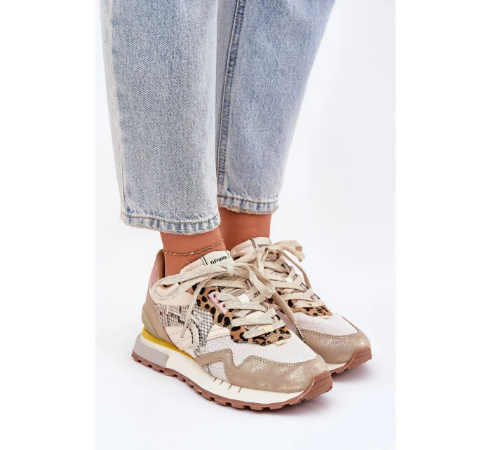 Tenisky Sportovní Boty Dámské D.Franklin DFSH378006 Zlaté