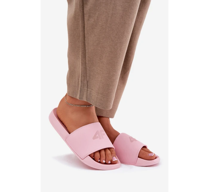 Dámské Pantofle model 21695522 Růžové - 4F Dámské Pantofle model 21695522 Růžové - 4F