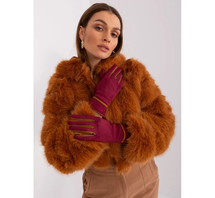 Rukavice AT RK 238601.25P kaštanová