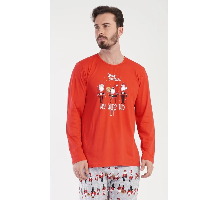 Pánské pyžamo dlouhé Santa