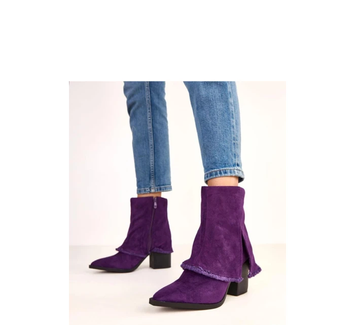 Boty na podpatku model 220269 Solea Boty na podpatku model 220269 Solea