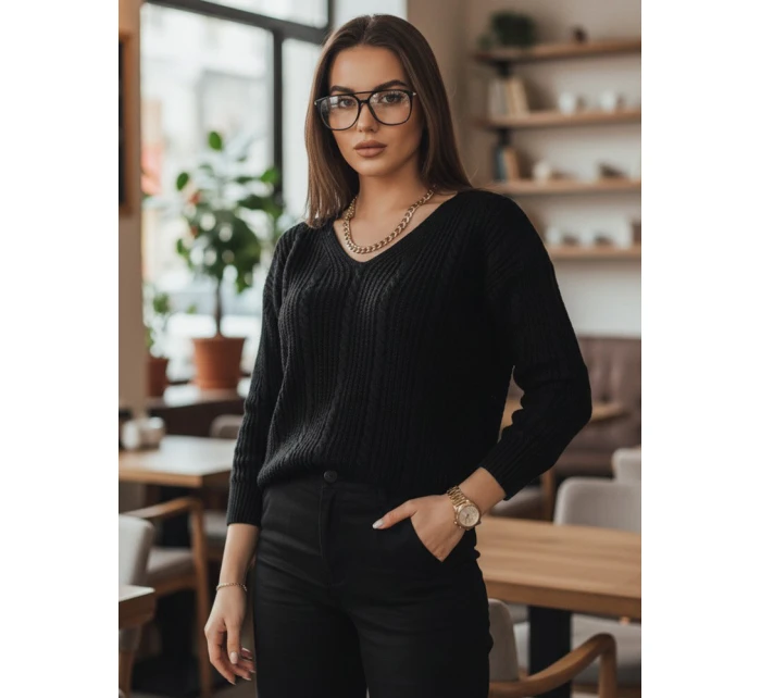 dámský svetr černý Dstreet model 21967082 - FashionStreet