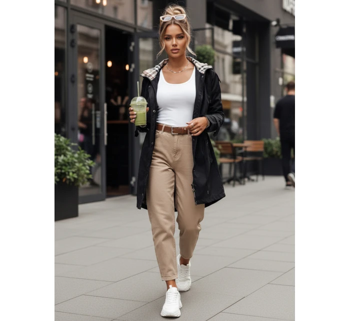 Dámská přechodná bunda parka MOZA černá FashionStreet TY4285